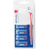 Curaprox Interdentalbürsten CPS 405 perio plus, Set aus 5 Bürsten Größe 1,3 mm und einem Halter UHS 451, Zahnreiniger für Prophylaxe bei Parodontitis