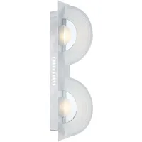 GLOBO Wandleuchte 2 Flammig 46x6cm 5W 380Lm silber