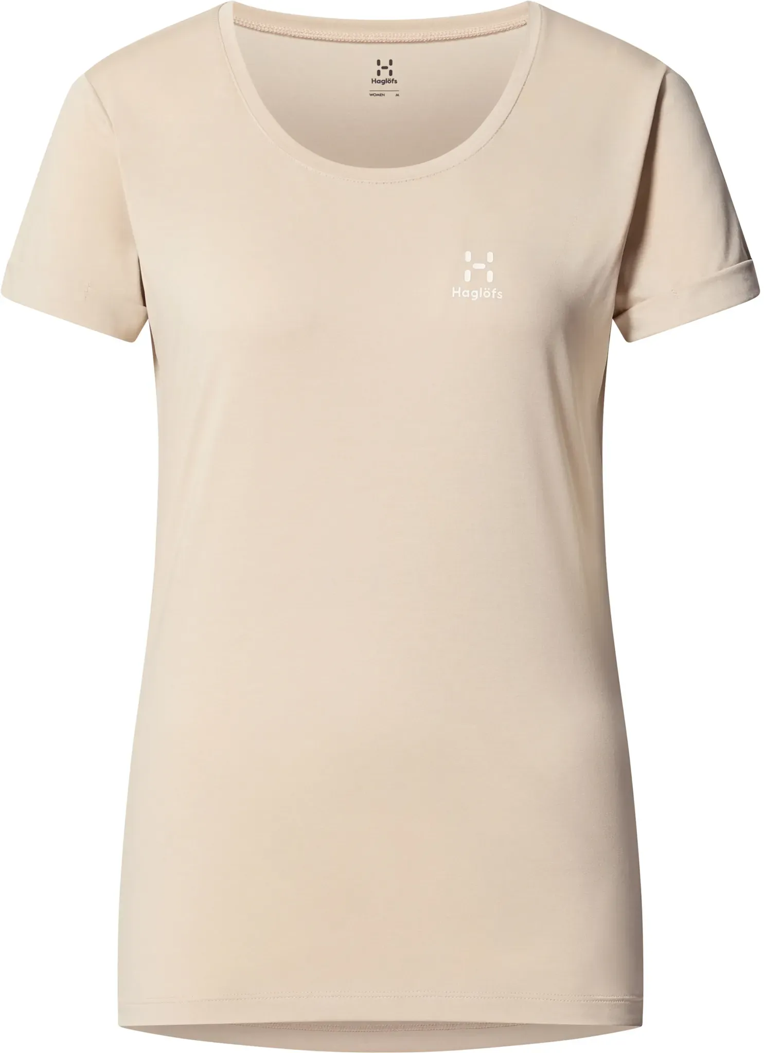 Haglöfs Damen Ridge Hike T-Shirt - L - Chalk Beige