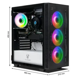 Ankermann Gaming-PC AMD Ryzen 7 5700X 4,4 GHz 16 GB RAM 1 TB SSD GeForce RTX 5060 Windows 11 Pro