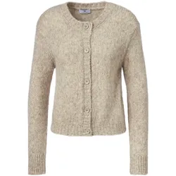 Strickjacke überschnittener Schulter Peter Hahn beige, 36