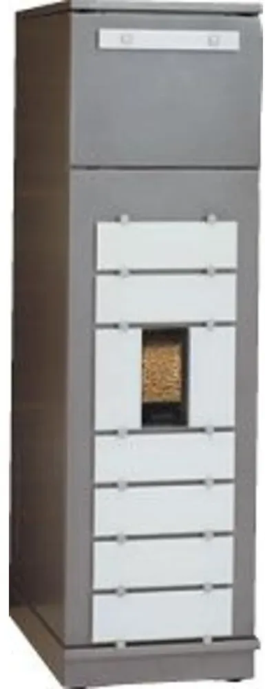 Wodtke Pellet-Tower Anbau links, Glas black, Pelletvorratsbehälter 150 kg
