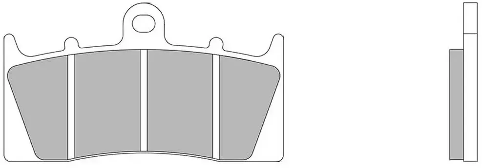 Nissin Premium A0610 2p-268 Semi-gesinterte Bremsbeläge - Multicolor - One Size