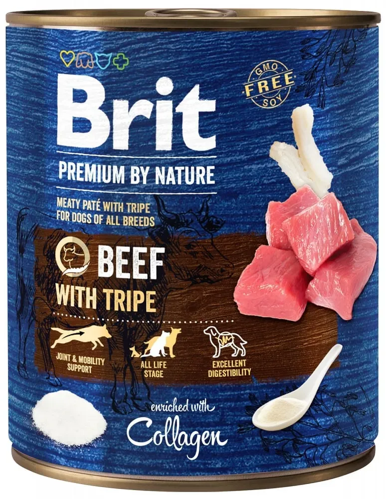 BRIT Premium by Nature 800 g Rindfleisch und Innereien für Hunde