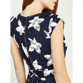 Apricot Minikleid Freizeitkleid Geblümt Blau XL