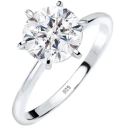 Elli Verlobungsring Kristalle 925 Silber Ringe   Damen 