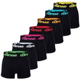 Ellesse Herren Boxer Shorts, 7er Pack Yema 7 Pack Boxer Shorts, Logo, Stretch Schwarz/Multi2 3XL
