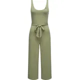 Ragwear Jumpsuit Lisseta Langer Damen Overall mit Bindegürtel grün L (40)