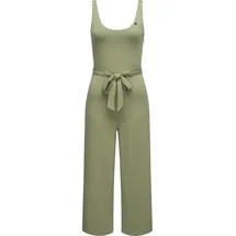Ragwear Jumpsuit Lisseta Langer Damen Overall mit Bindegürtel grün L (40)