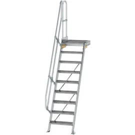 Günzburger MUNK Aluminium-Treppe Plattform 60° 9 Stufen