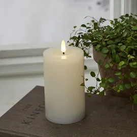 StarTrading LINA Stumpenkerze 15 cm weiß