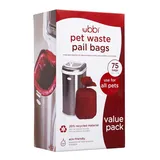 Ubbi Pet Waste Pail, Cat Litter Disposal System, Odour Locking, Chrome