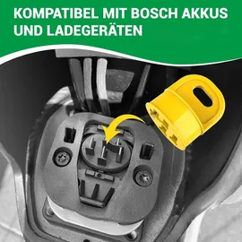 luxuskollektion 2er Kontaktschutz Abdeckung für E-Bike Akku, Gelb, UV-beständig