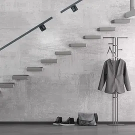 Relaxdays Handlauf eckig, anthrazit