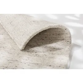 Schöner Wohnen Wollteppich "Elara 6025", weiß (meliert weiß), B:200cm H:15mm L:300cm, Wolle, SCHÖNER WOHNEN-KOLLEKTION, Teppiche, handweb, Wolle, natürlich, Wohnzimmer, Schöner Wohnen Kollektion