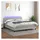 vidaXL Boxspringbett mit Matratze & LED Hellgrau 180x200 cm Stoff