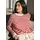 Betty & Co Strickpullover mit Struktur Rot/Weiß 36