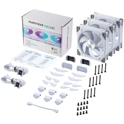 Phanteks PH-F140D30 - Gehäuselüfter - regulär - 140 mm - weiß (Packung mit 3)