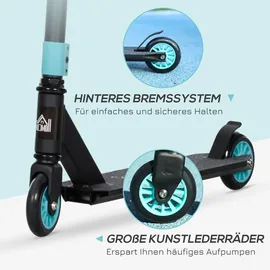 Homcom Stunt Scooter, Funscooter, Stuntscooter mit ABEC 9 Kugellagern, Kickscooter mit 100 mm Kunstleder Räder, - Grün