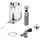 ich-zapfe Komplett Set - Zapfanlage, Bierzapfanlage, Bierkoffer, Durchlaufkühler PYGMY 25 LE, 1-leitig Trockenkühler, 30 Liter/h, Green Line, Zapfkopf:NC Adapter