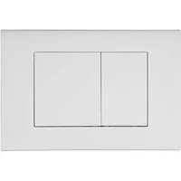 Wunderbad Drückerplatte Kompatibel mit Geberit Duofix Sigma/Delta/BASIC Betätigungsplatte für 2 Mengenspülung (Weiß Matt)