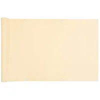 vidaXL Balkon-Sichtschutz 300 x 120 cm Creme PVC