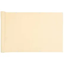 vidaXL Balkon-Sichtschutz 300 x 120 cm Creme PVC