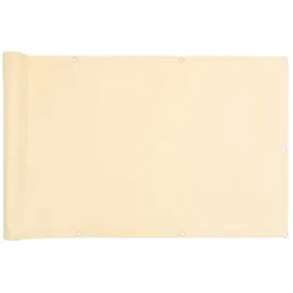 vidaXL Balkon-Sichtschutz 300 x 120 cm Creme PVC