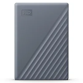 Western Digital WD My Passport WDBRMD0050BGY-WESN - Festplatte, Passwortschutz, Backup-Software, USB 3.2 Gen 1, 3 Jahre Garantie) Siliziumgrau