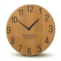 OEM Wanduhr Natur 30,0 cm 100% Eiche mehrfarbig