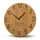 OEM Wanduhr Natur 30,0 cm 100% Eiche mehrfarbig