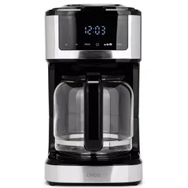 LIVOO DOD208 programmierbare Filterkaffeemaschine schwarz