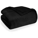 Blumtal Kuscheldecke 230 x 270 cm Schwarz