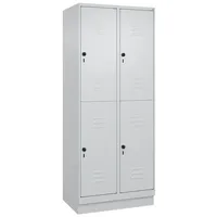 C+P Doppel-Garderobenschrank ""Classic Plus"", Abteilbreite 40 cm, mit Sockel,