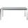 Beliani Gartentisch 180 x 90 x 76 cm Schwarz/Silber