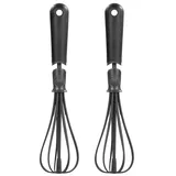 Rosenstein & Söhne 2er-Set flexible Schneebesen, verstellbare Breite