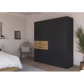 Rauch Drehtürenschrank MAIKA 181 x 197 x 54 cm Grau
