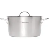 Stanley Rogers Kochtopf Ø 24 cm mit Deckel CONICAL TRI-PLY, 4,5L Füllvermögen, hochwertige Kasserolle aus Edelstahl für Ceran-, Elektro- & Gr.: onesize