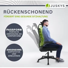 Juskys Baltimore Drehstuhl Schwarz