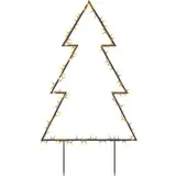 vidaXL Weihnachtsbaum mit Erdspießen Schwarz 90 cm