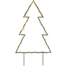 vidaXL Weihnachtsbaum mit Erdspießen Schwarz 90 cm