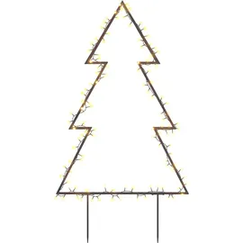 vidaXL Weihnachtsbaum mit Erdspießen Schwarz 90 cm