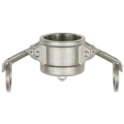 Kamlok-Verschlusskappe, Typ DC, Edelstahl 1.4401, für Stecker-Ø 32mm