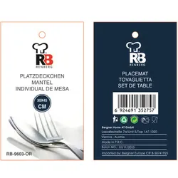 Renberg - Quadratisches Tischset. Polyester-Polyester