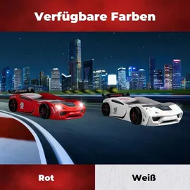 Coemo Kinderbett VENTO 90 x 200 cm Holz rot