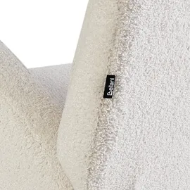 Beliani Schaukelsessel ALSTA Bouclé 68 x 100 x 100 cm Cremeweiß
