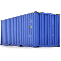 Seefracht Container 20ft blau Modell von MarGe Models 1:32