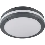 Trio LED-Außendeckenleuchte Piave Kunststoff Grau Anthrazit