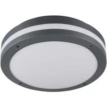 Trio LED-Außendeckenleuchte Piave Kunststoff Grau Anthrazit