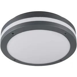 Trio LED-Außendeckenleuchte Piave Kunststoff Grau Anthrazit